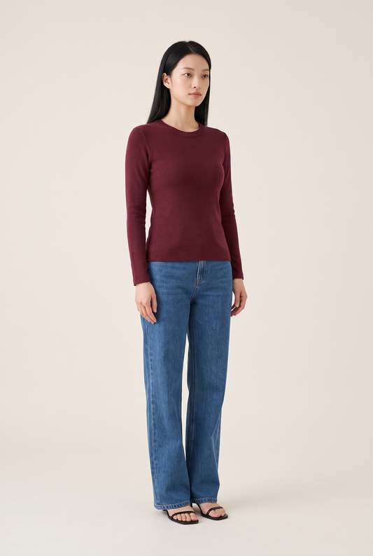 Thermal Velvet-Lined Base Layer Top full look