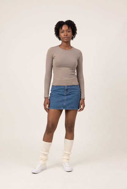 57cm Knitted Lolita Leg Warmers full look