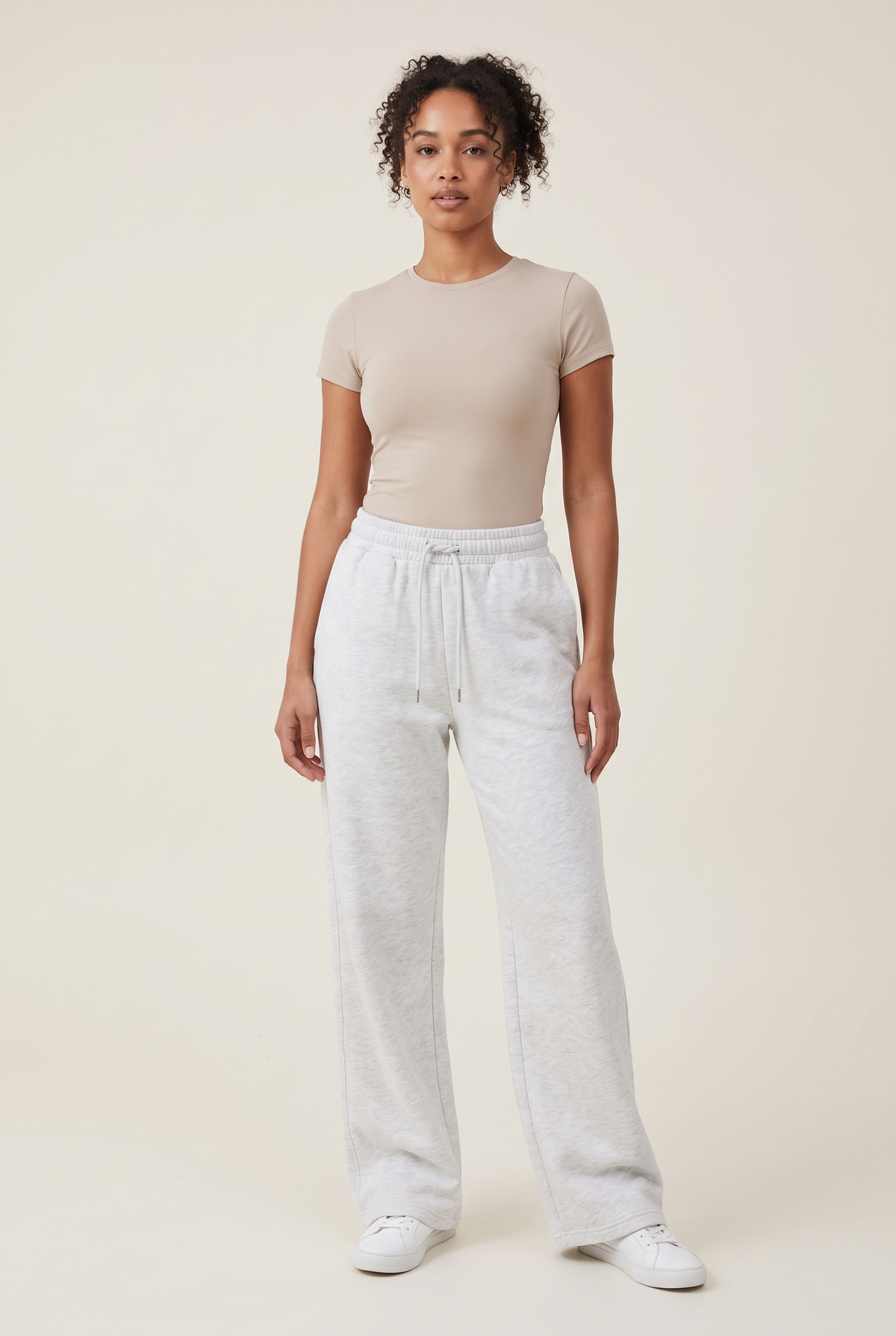 Drawstring Jogging Pants full look