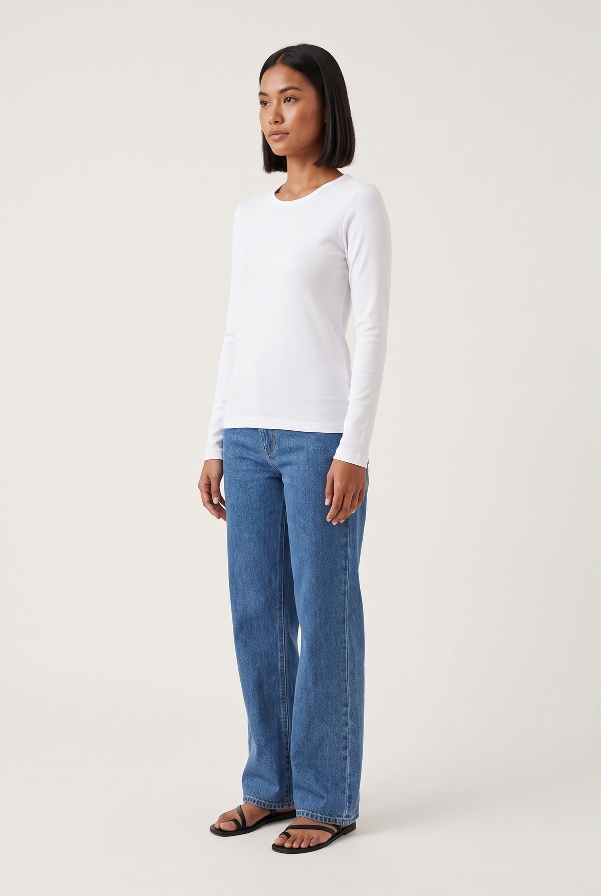 Everyday Long-Sleeve Knit Tee full look