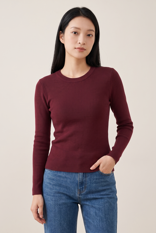 Thermal Velvet-Lined Base Layer Top worn