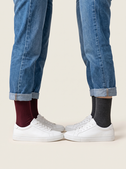 Japanese Style Cotton Socks worn