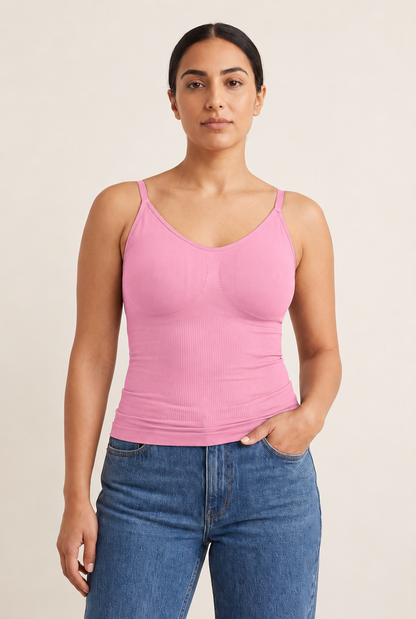 Seamless Shaping Bodysuit in Pink