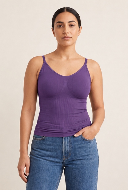 Seamless Shaping Bodysuit in Purple