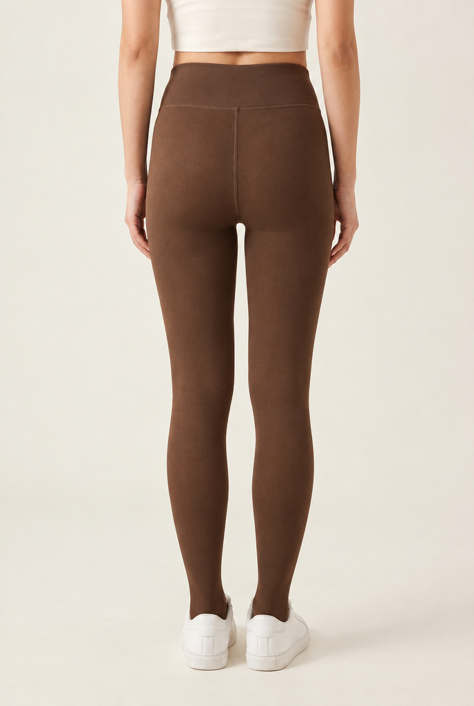 Fleece Lined Tights in Bronze
